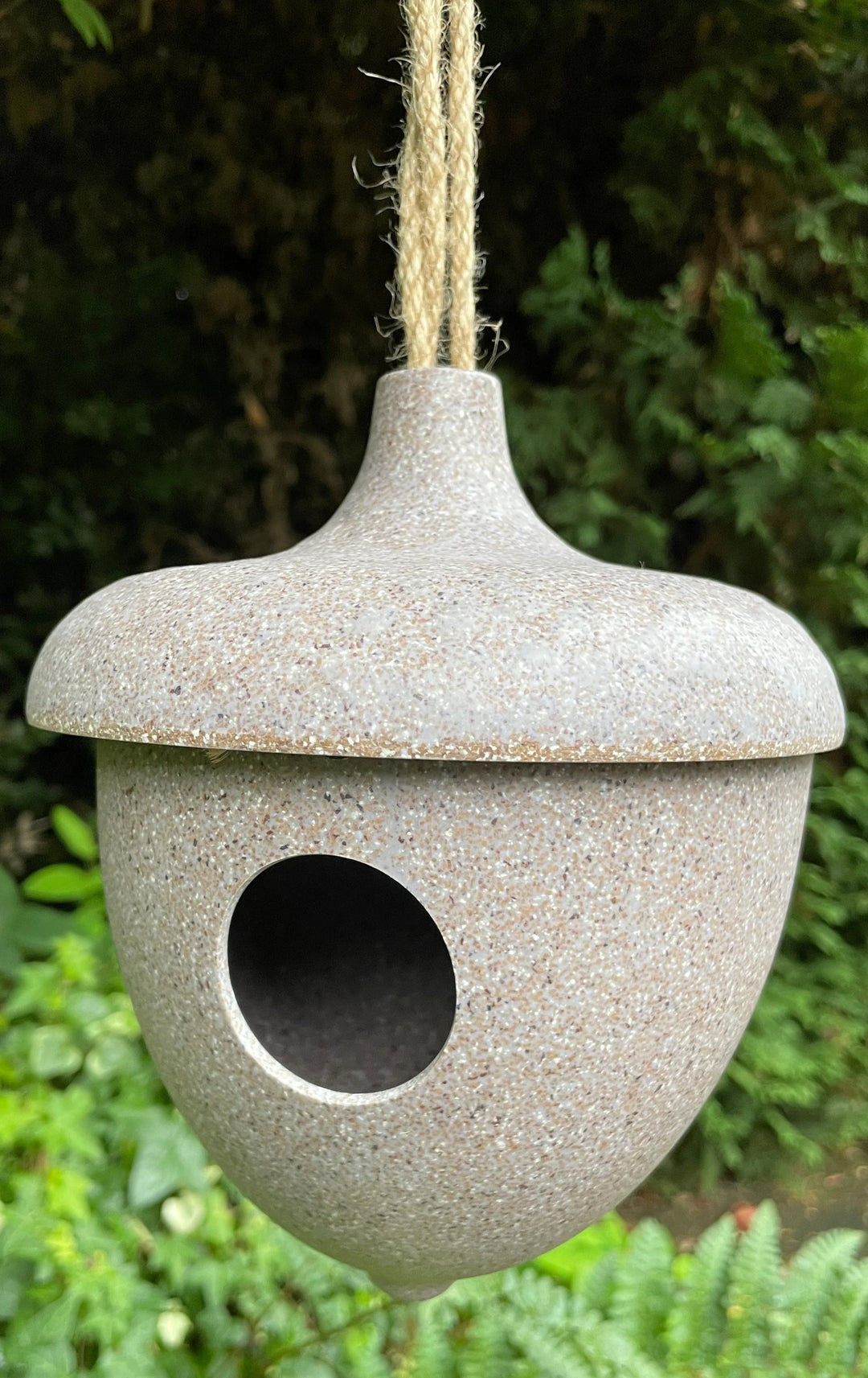 Earthy Acorn Recycled Nut Husk Birdhouse