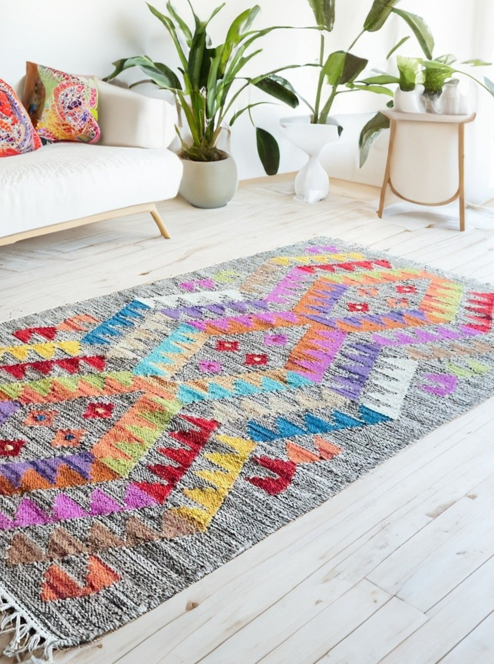 Aztec Kilim Multi Colour Rug Second Nature Online