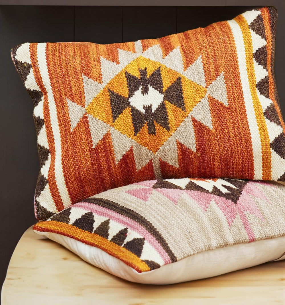 Aztec Geometric Kilim Cushion Cover