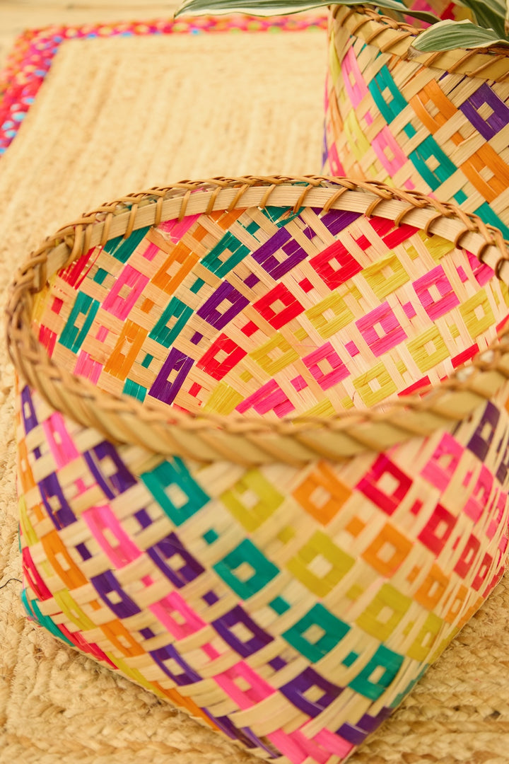 Bamboo Rainbow Baskets - Second Nature Online
