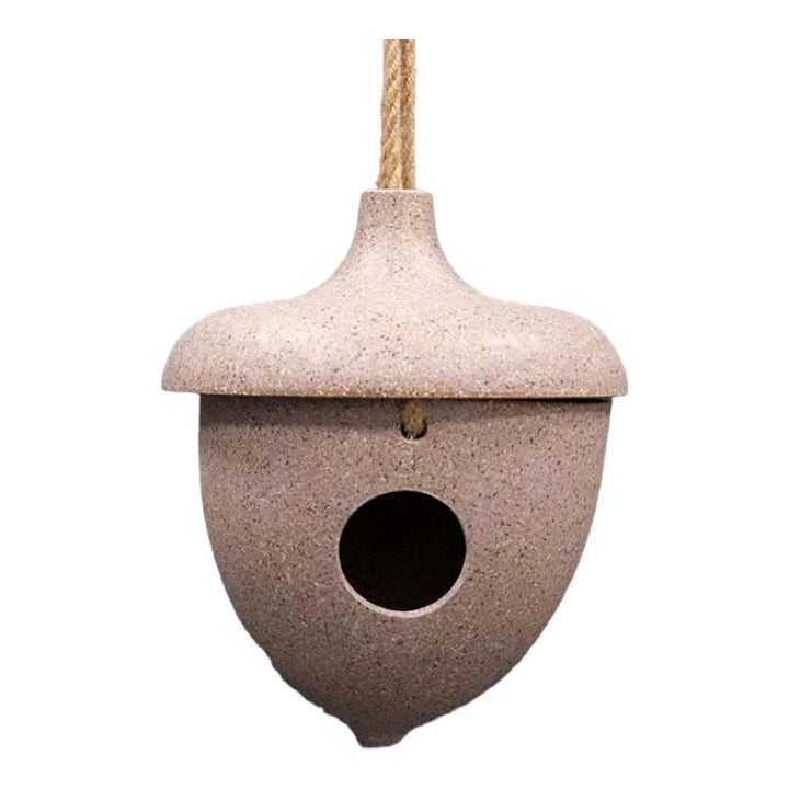 Earthy Acorn Recycled Nut Husk Birdhouse