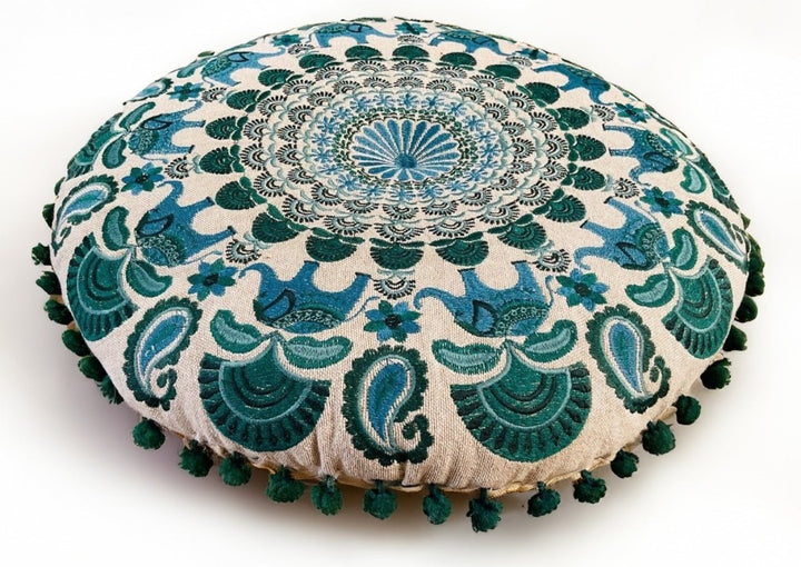Blue Green Yoga Floor Cushion Second Nature Online