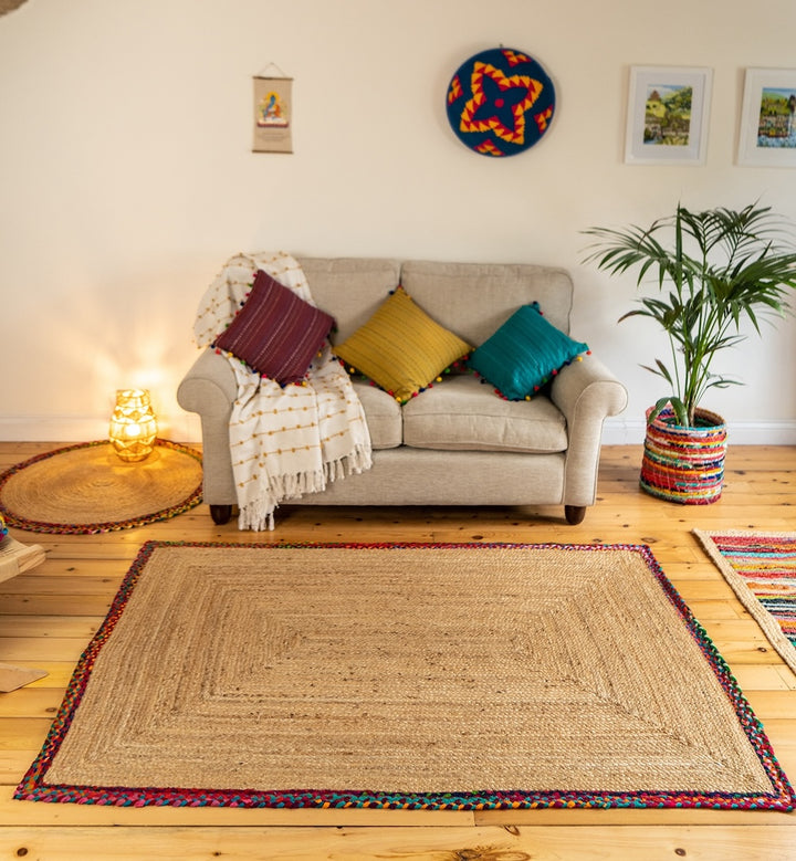 Braided Hemp Chindi Rug - Second Nature Online