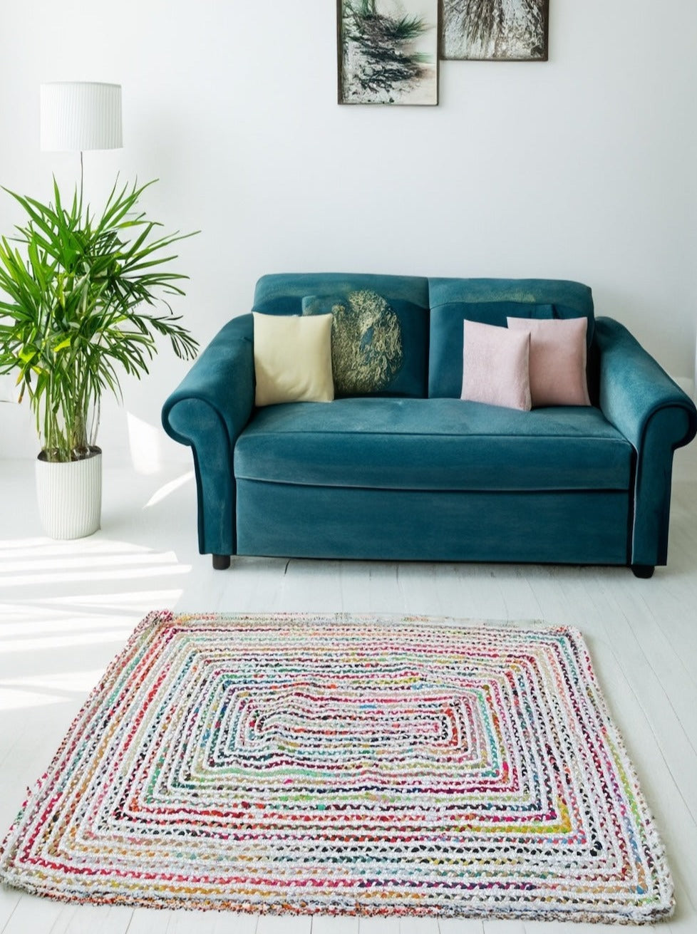 Carnival Rectangular Rag Rug Second Nature Online
