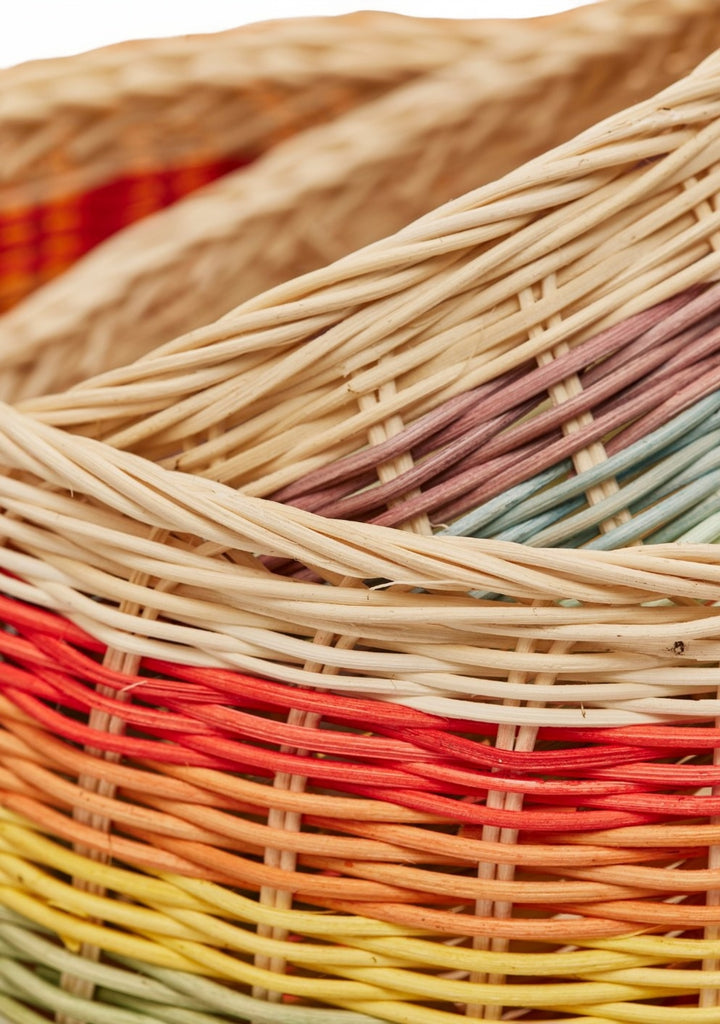 Close Up of Rattan Baskets Second Nature Online