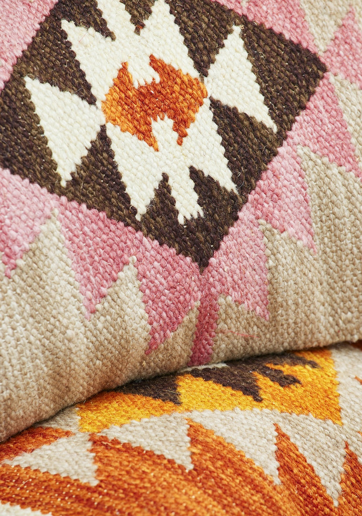 Close Up Of Kilim Cushion Cover - Second Nature Online