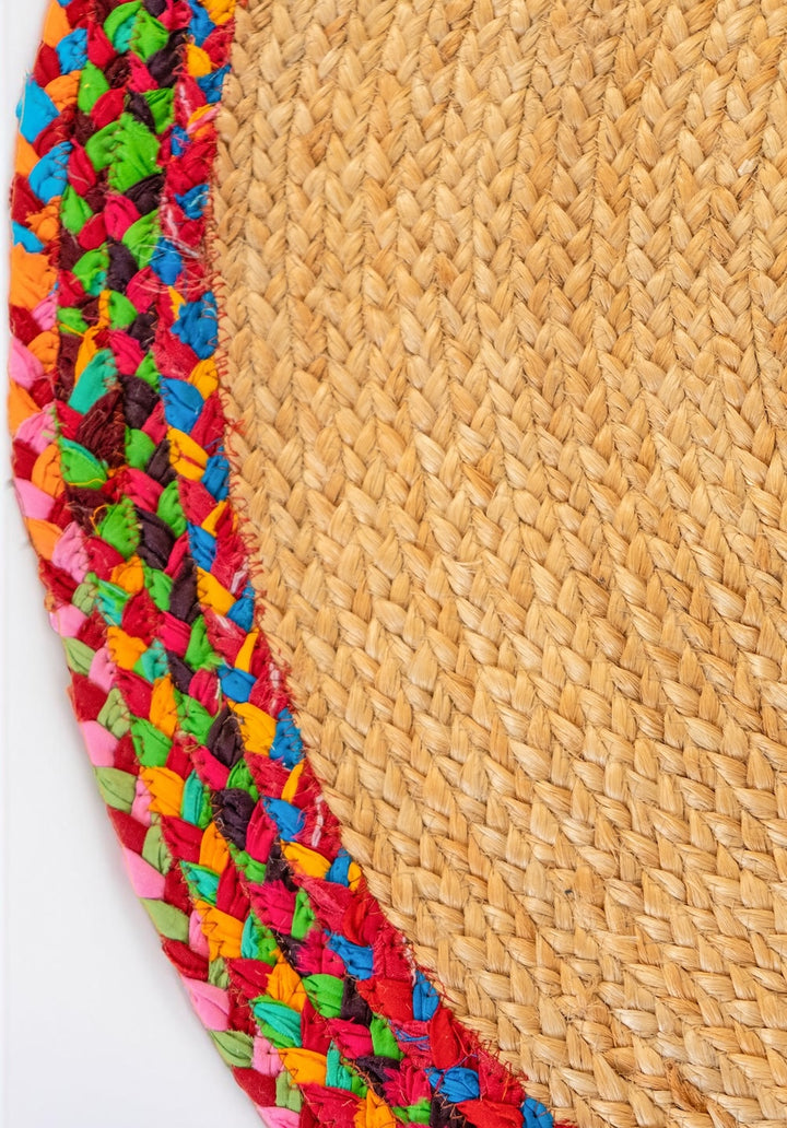 Close Up Of Braided Hemp Rug - Second Nature online