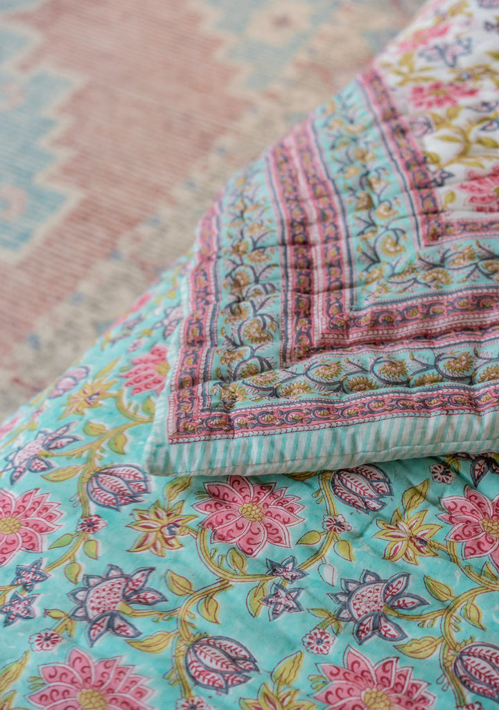 Close Up Of Pastel Quilt - Second Nature Online