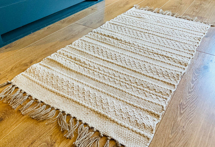 Cream Natural Living Room Rug - Second Nature Online