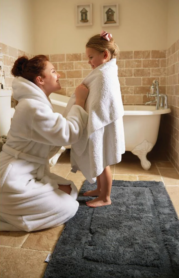 Luxury Bamboo Bath Mat Border Design 3 Colours