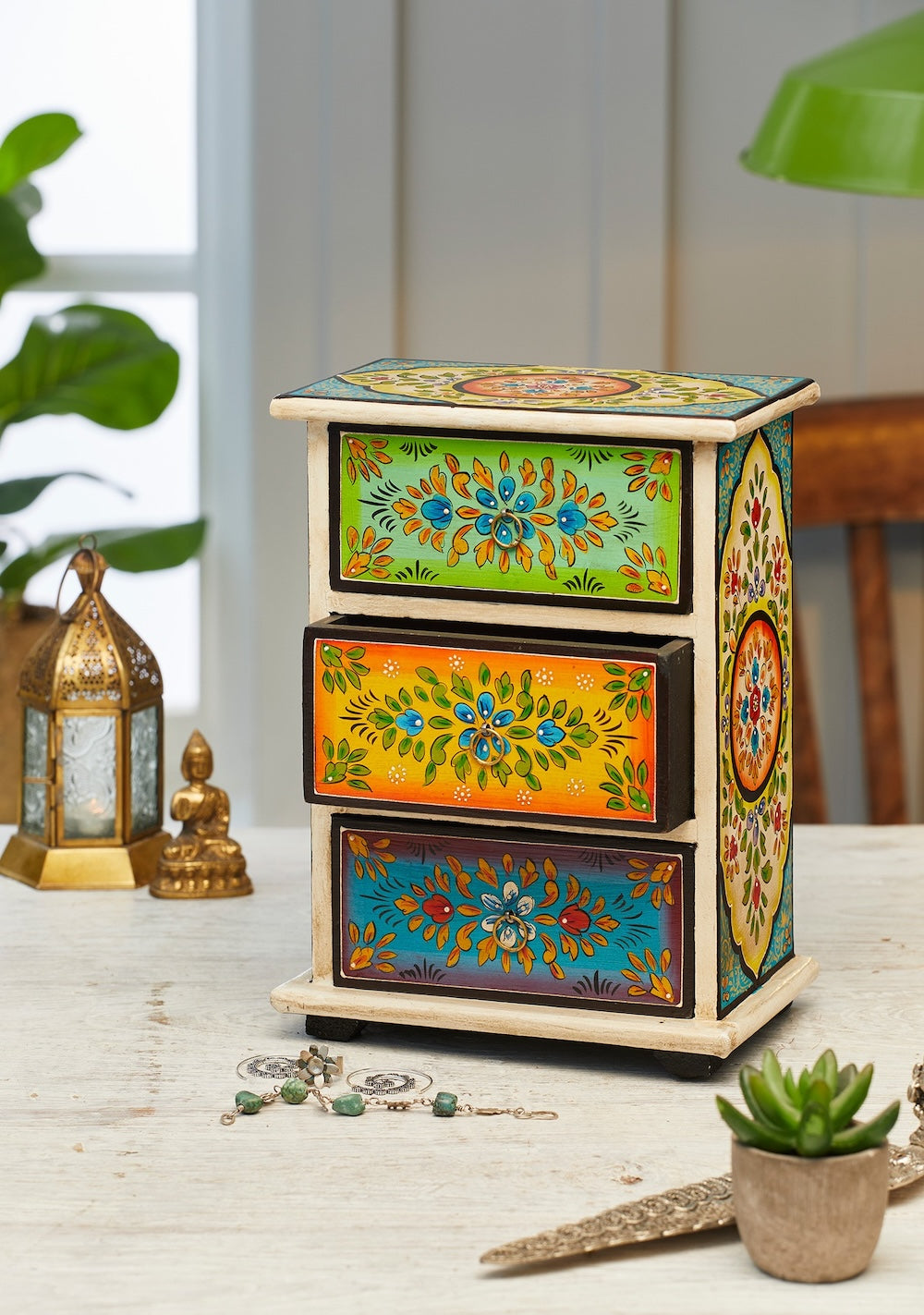 Indian Decorative Mango Wood Jewellery Box