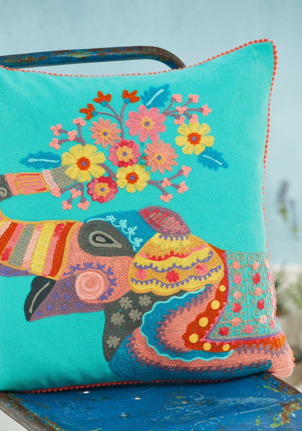 Elephant Flower Cushion Cover Second Nature Online