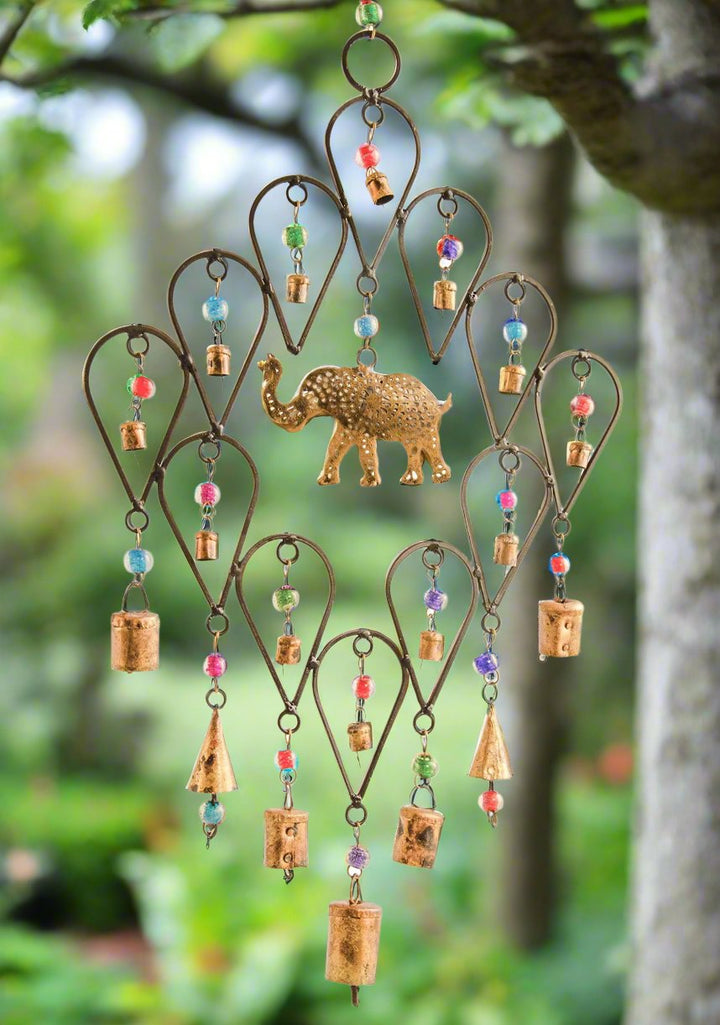 Elephant Windchime In a Garden Second Nature Online