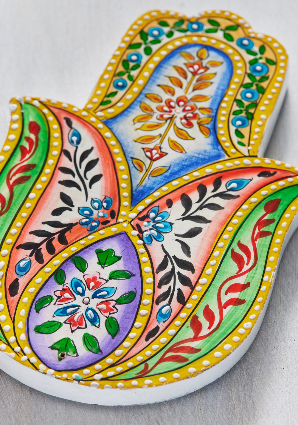 Floral Hamsa Hand Incense Stick Holder - Second Nature Online