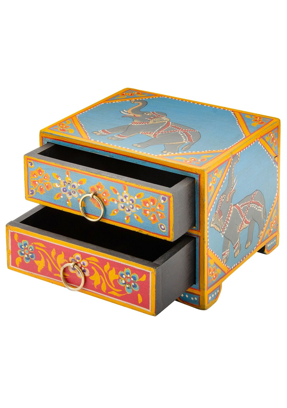 Hand Painted Jewellery Trinket Box / Chest