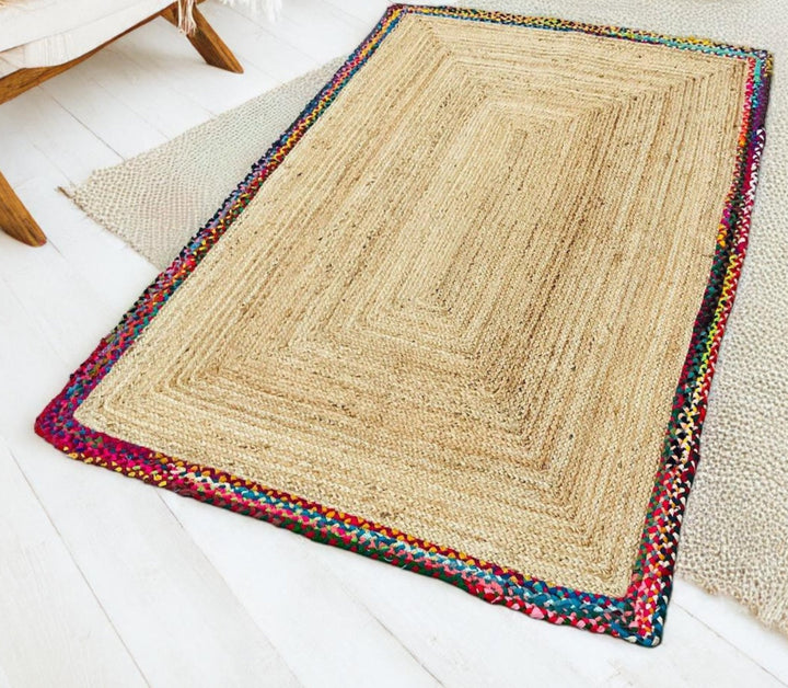 Jute Cotton Braided Rug - Second Nature Online