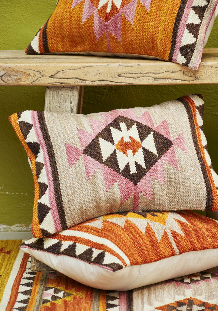 Geometric Kilim Rectangle Cushion Cover Second Nature Online