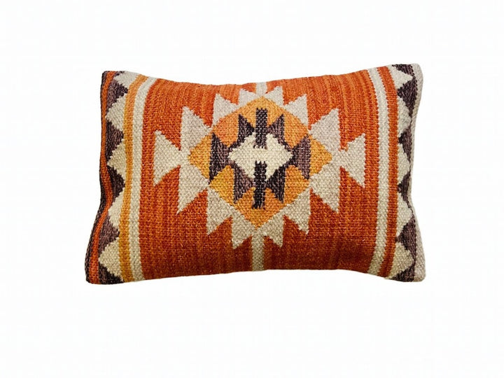 Kilim Aztec Kilim Cover In White Background