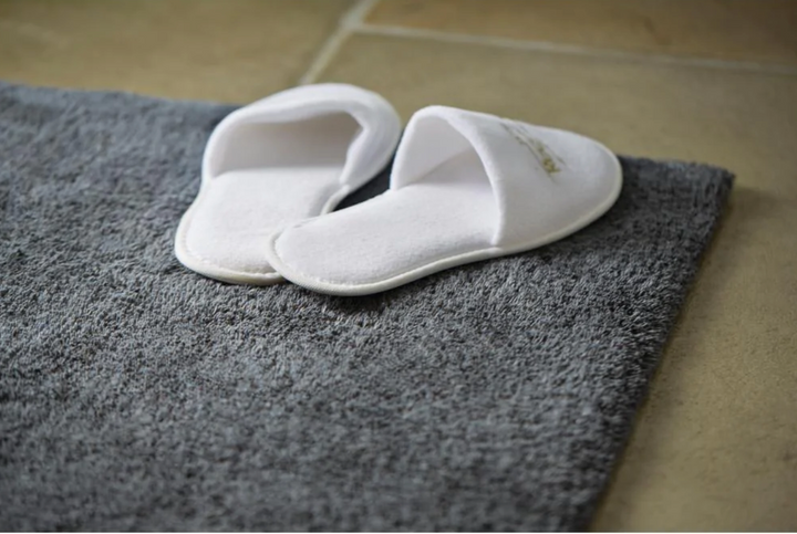Luxury Bamboo Bath Mat Plain Design 2 Colours