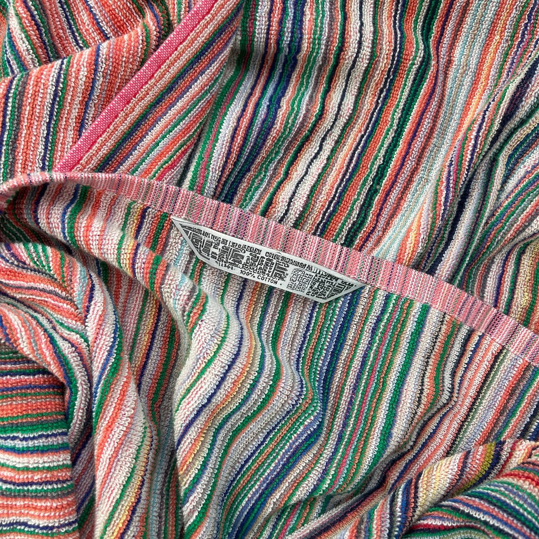 Rapid Quick Dry Towels Recycled Multi Colour Cotton Striped Pattern