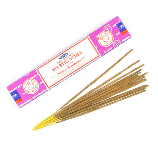 Incense Sticks from Bangalore Original Satya Sai Baba Nag Mystic Yoga - 12 boxes |15 grams