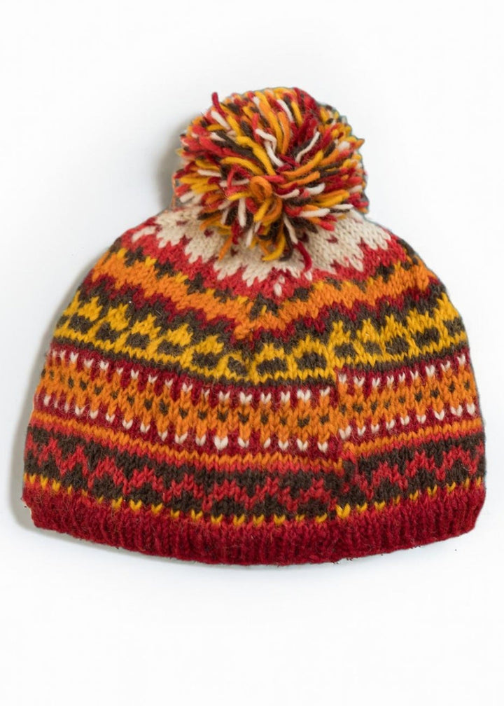 Orange New Zealand Wool Winter Hat Second Nature Online