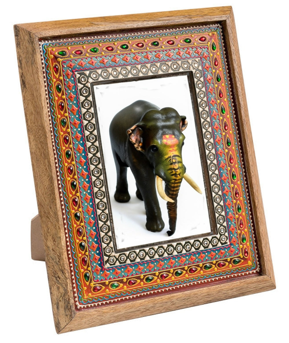 Indian Hand Painted Picture Frame