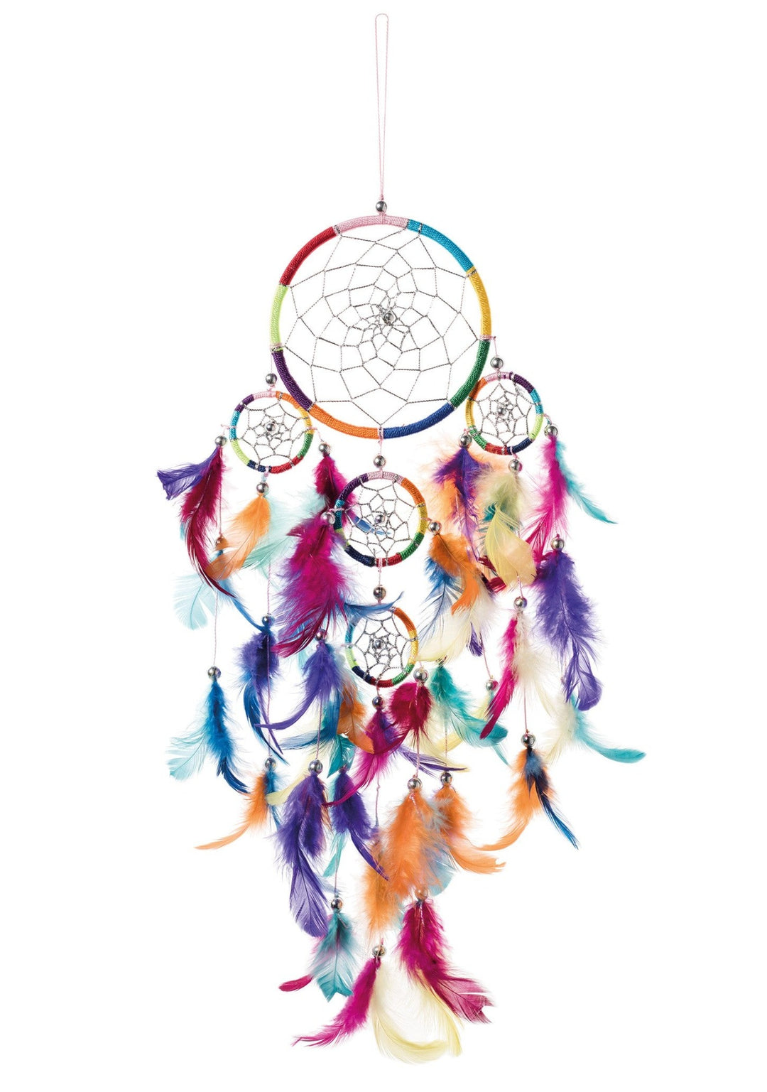 Handmade Rainbow Dreamcatcher 22 cm x 56 cm