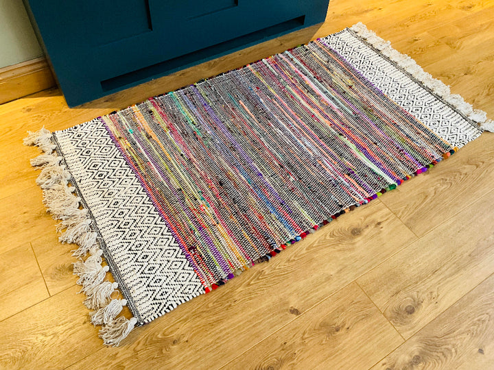 Rainbow Chenille Living Room Rug Second Nature Online