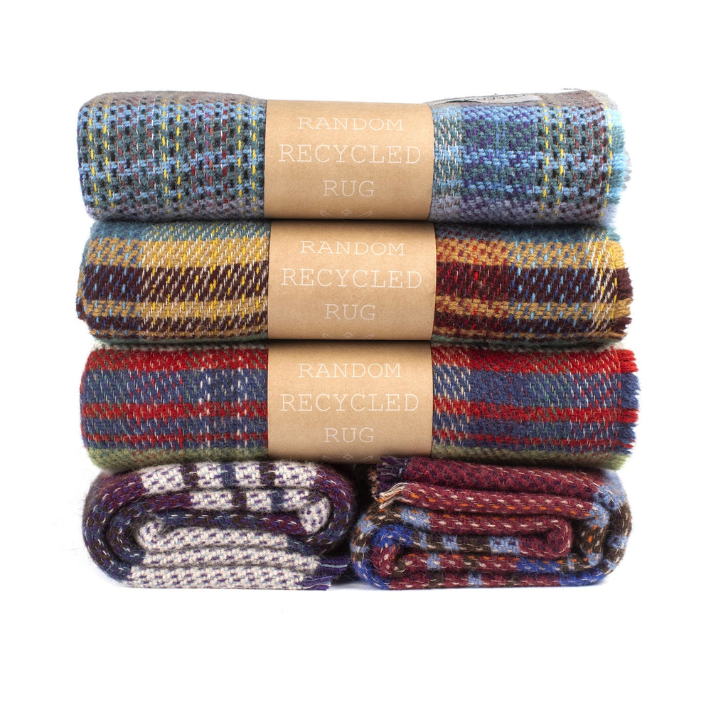 Random Tartan Wool Throws