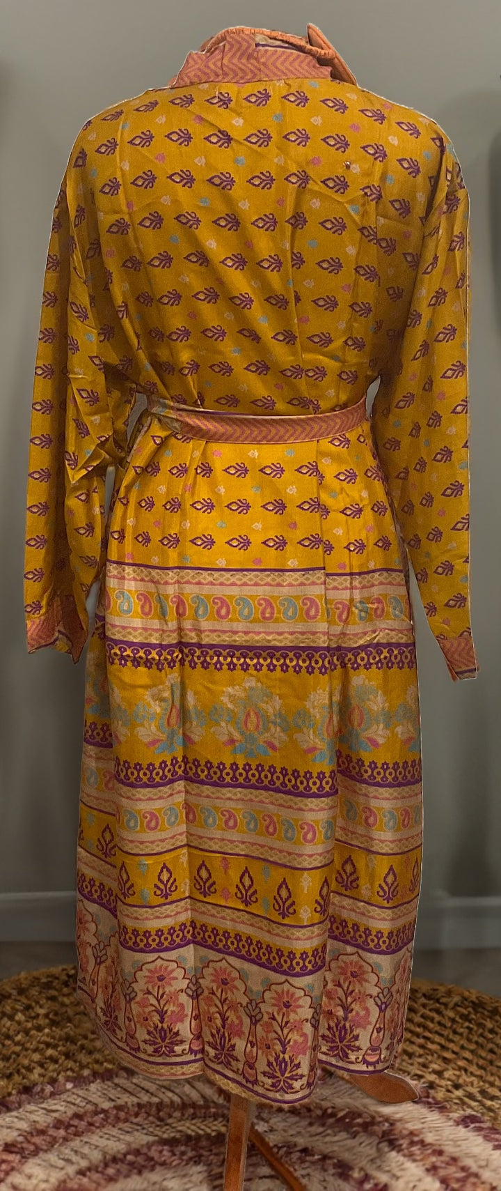 Rear Picture Of Yellow Sari Gown Second Nature Online
