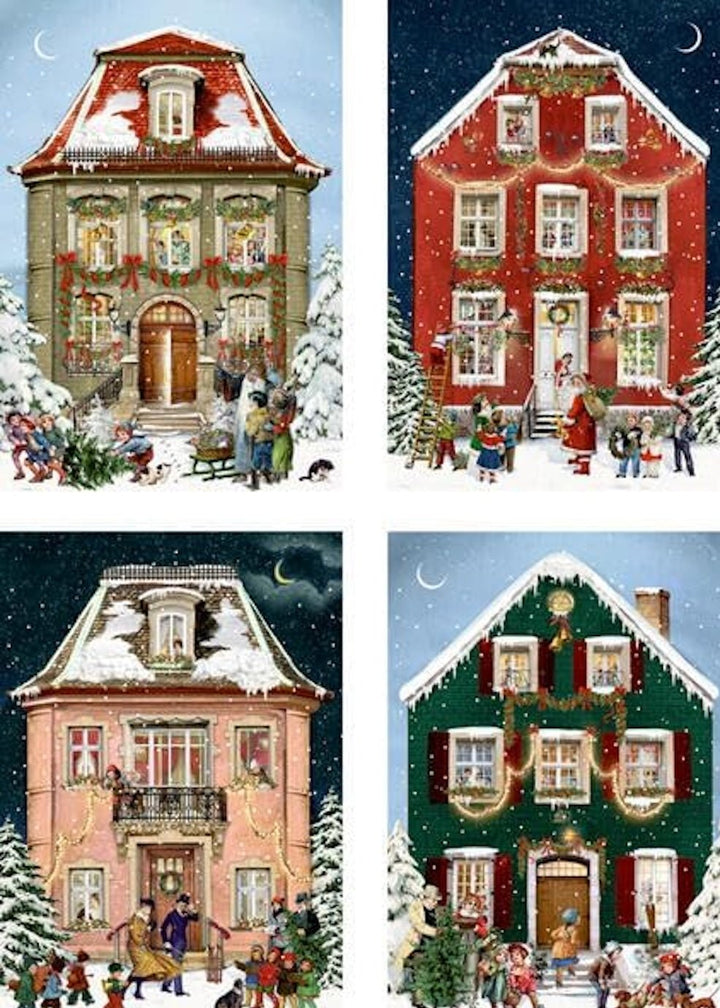 Coppenrath Victorian Houses Traditional Advent Cards