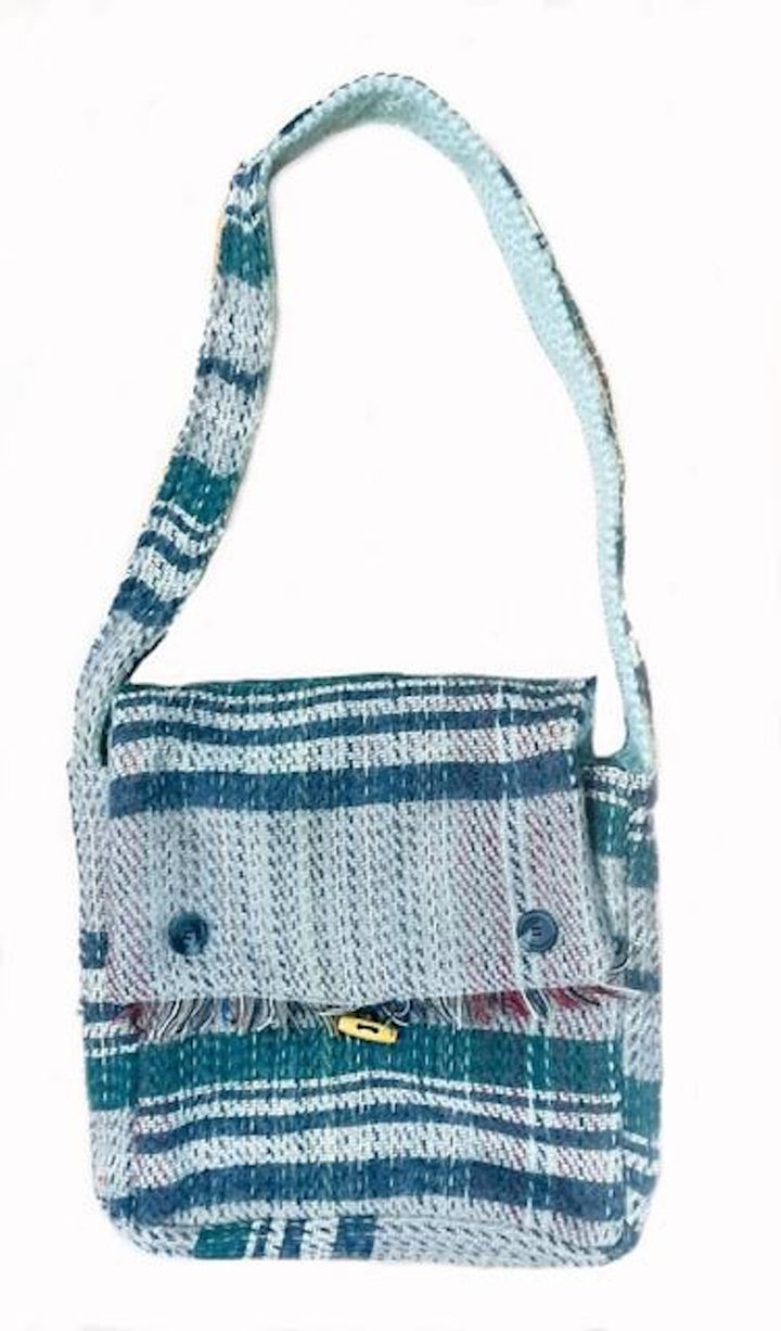 Heather Tartan Shoulder Bag Made With Recycled Wool