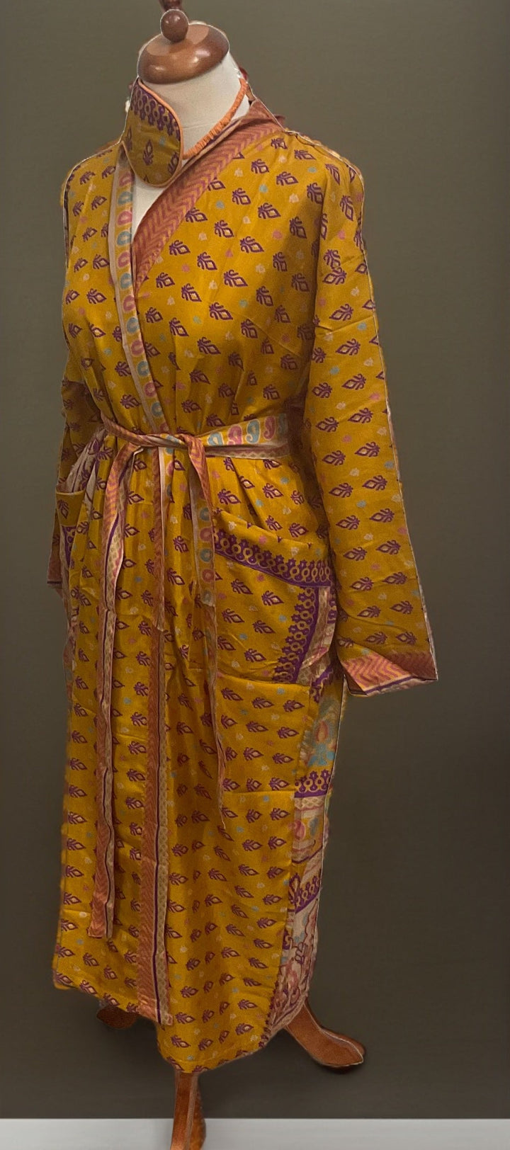 Yellow Large Sari Gown Second Nature Online