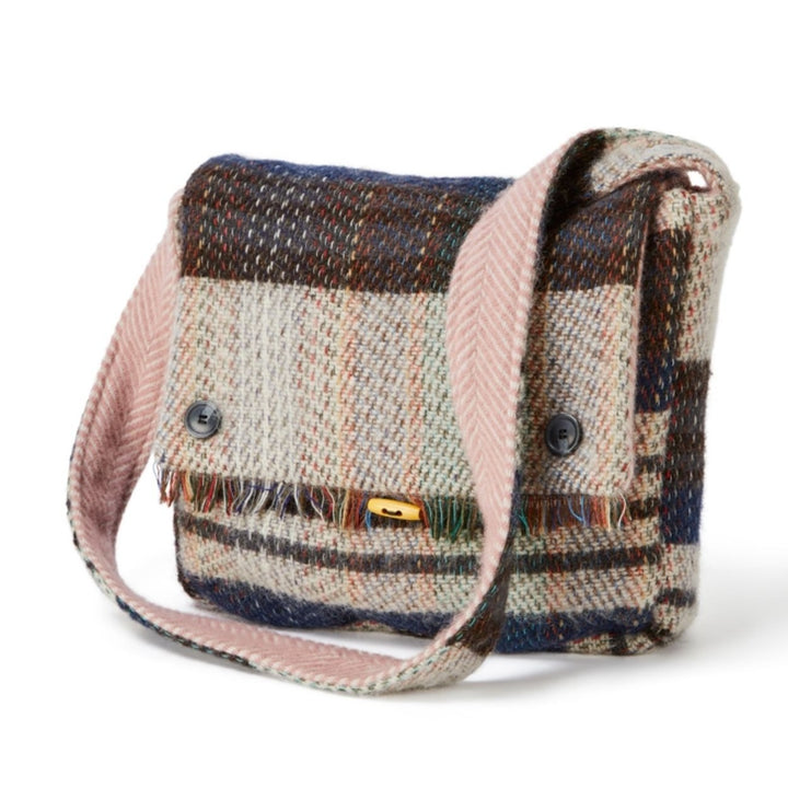Heather Tartan Shoulder Bag Made With Recycled Wool