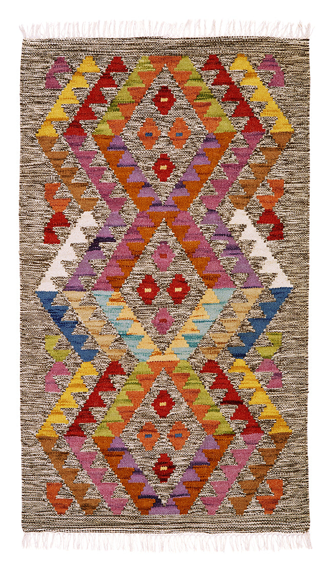 Aztec Wool Cotton Rug - Second Nature Online