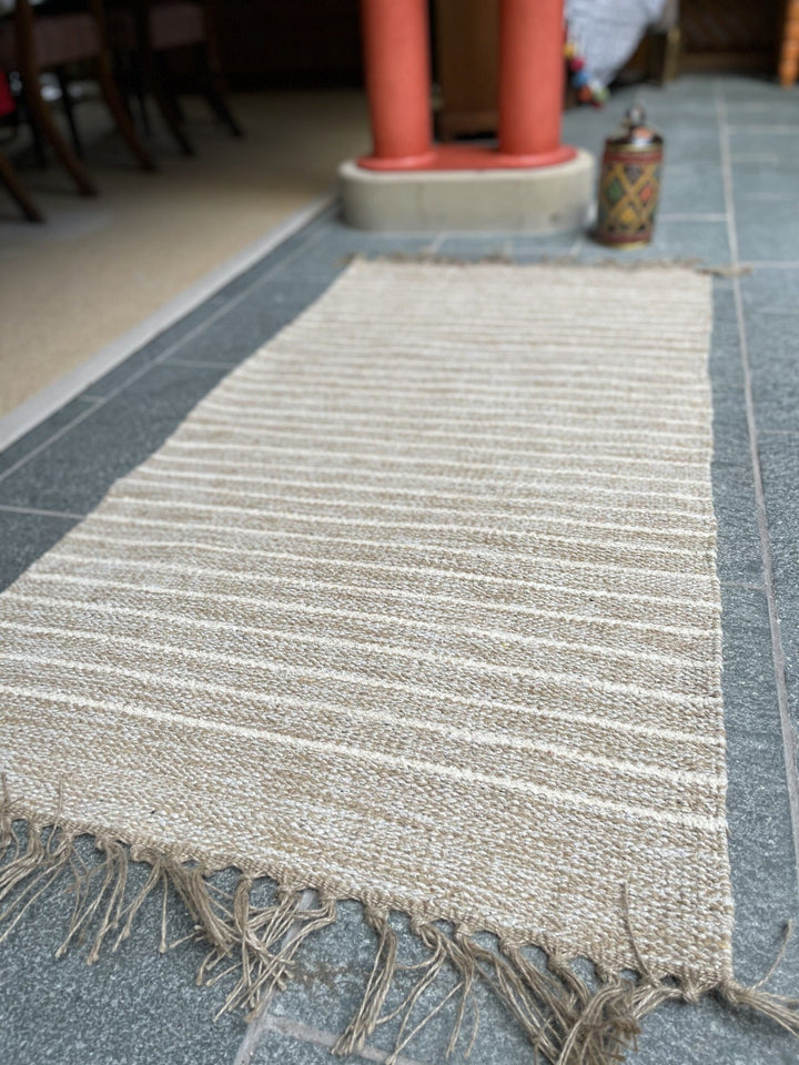 Bekal Cotton Striped Runner Rug Second Nature Online
