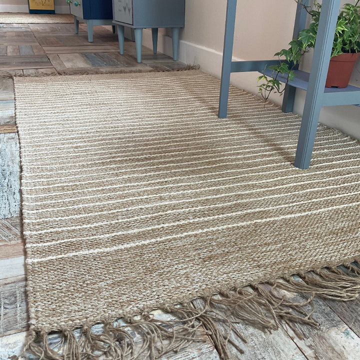 Bekal Living Beige Striped Rug Second Nature Online