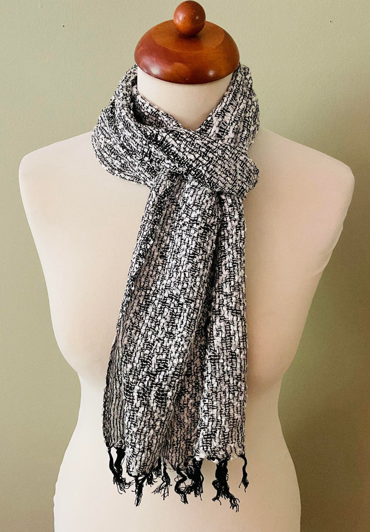 Black Silver Scarf - Second Nature Online