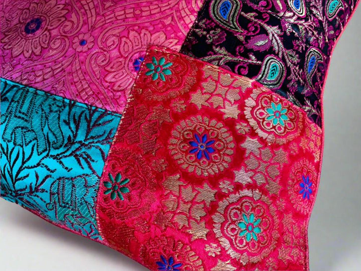 close up of Indian Brocade fabric