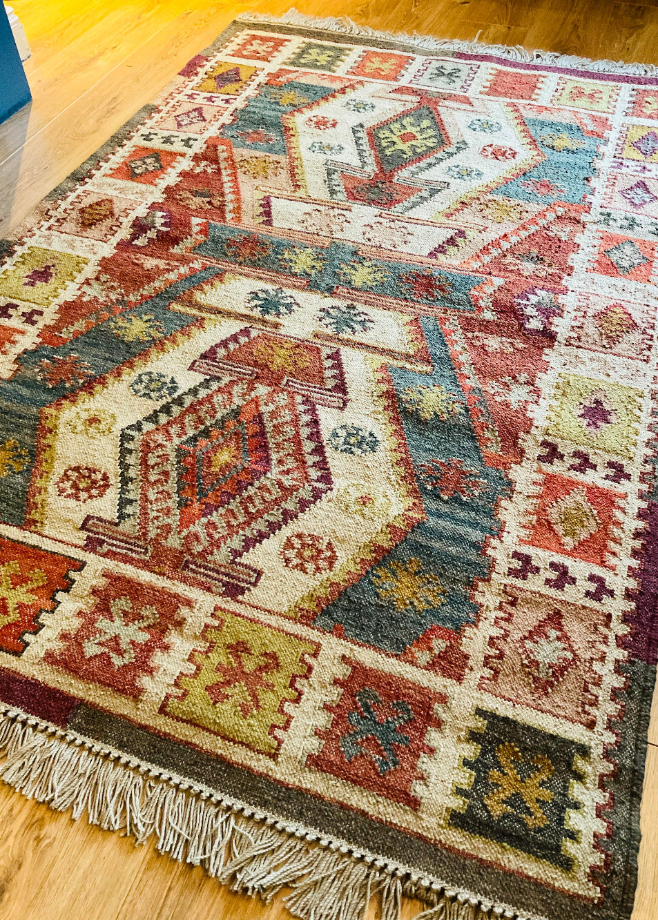 Brown Kilim Living Room Rug