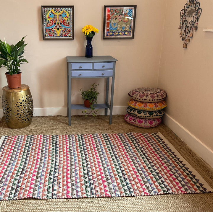 Karal Cotton Living Room Rug - Second Nature Online