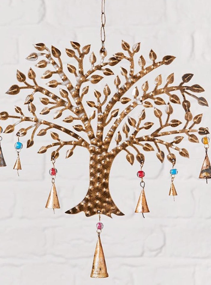 Tree of Life Wind Chime with Coloured Beads