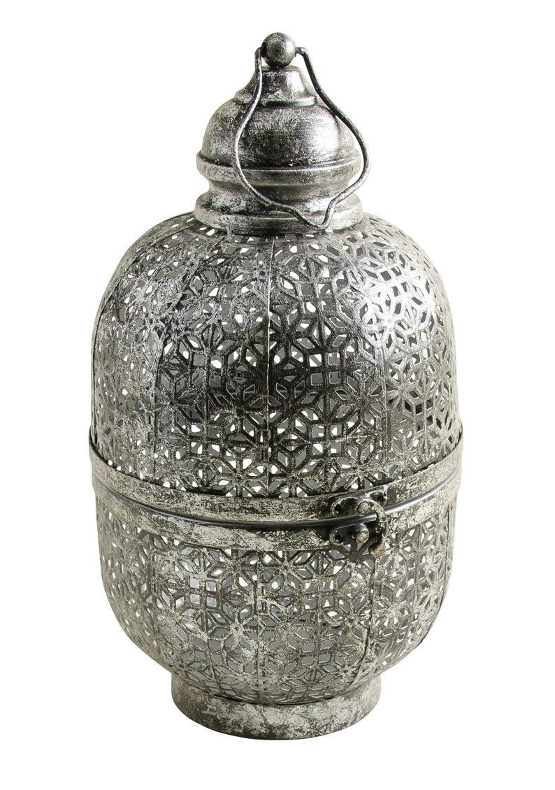 Metal Cutwork Indian Lantern - Second Nature Online