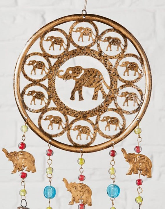 Multi Elephant Windchime Second Nature Online