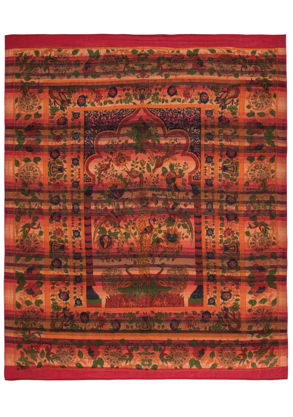 Red Indian Wall Hanging Throw - Second Nature Online