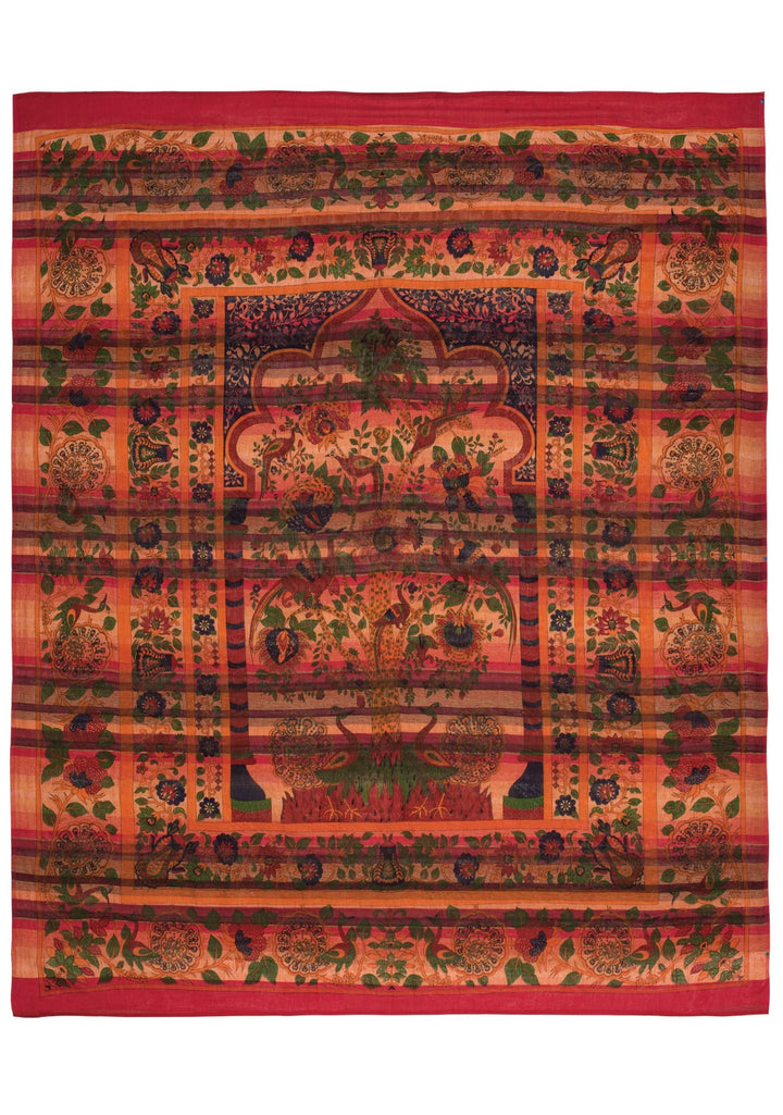 Red Indian Wall Hanging Throw - Second Nature Online