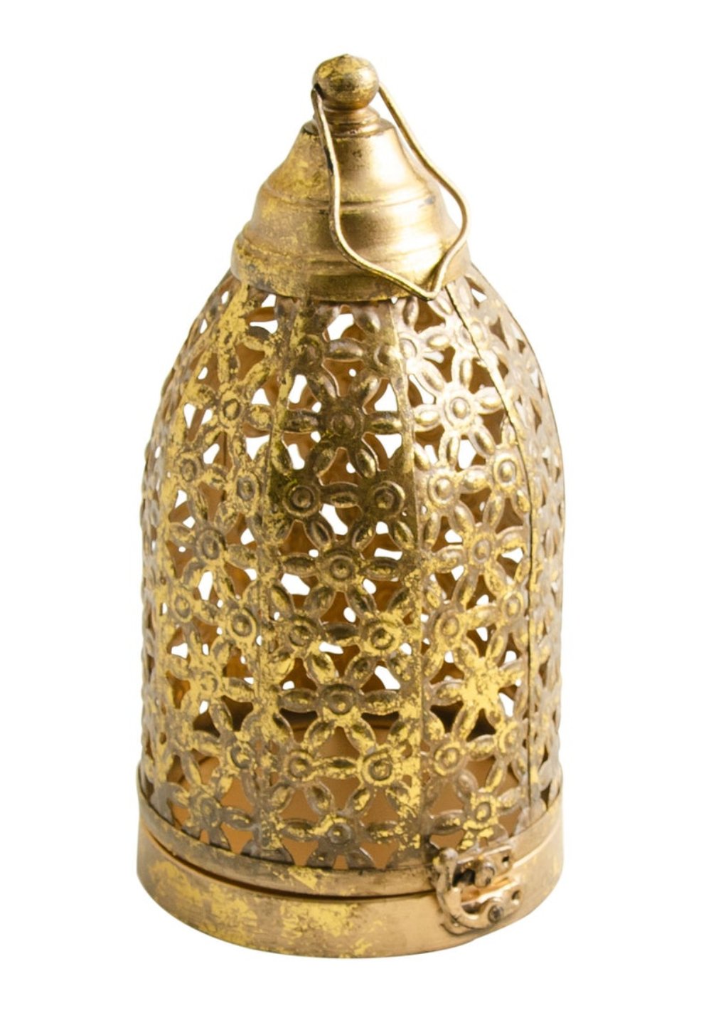 Metal Gold Cutwork Lantern Second Nature Online