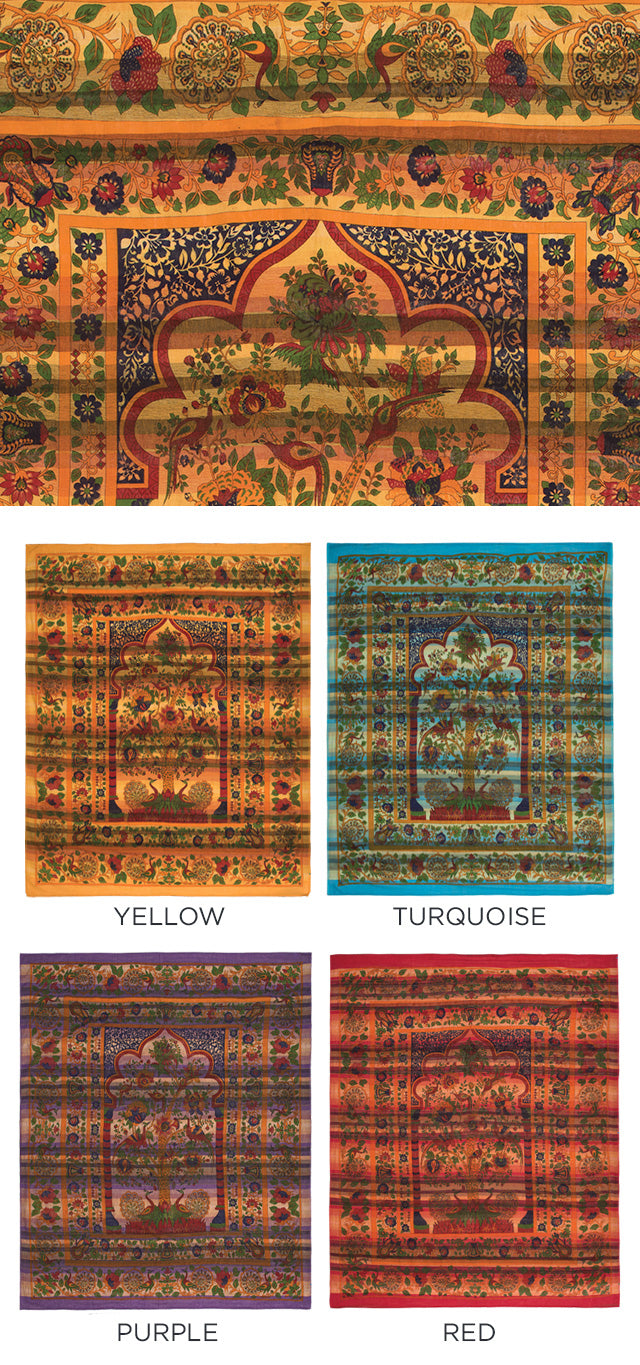 Second Nature Online Indian Tapestry 4 Colours