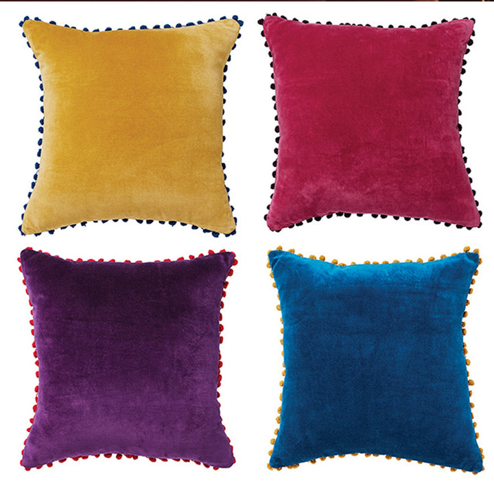 Four Cotton Velvet Cushion Covers - Second Nature Online